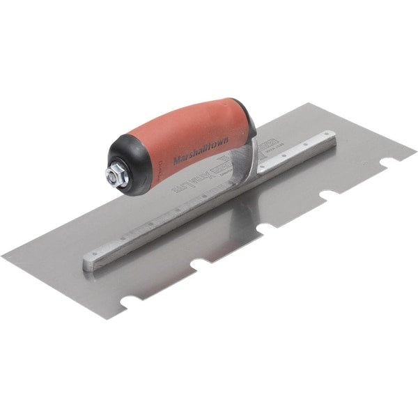 Notched Trowel, U-Handle, 1/2