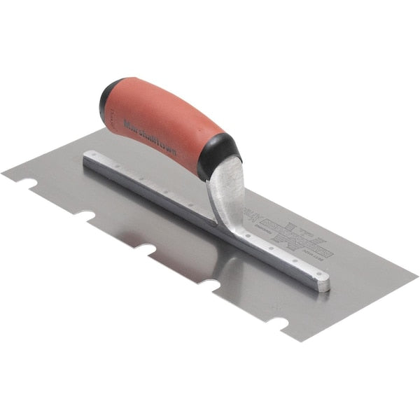 Notched Trowel, U-Handle, 1/2