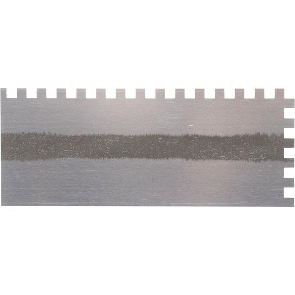 Notched Trowel, Sq Handle, 3/8