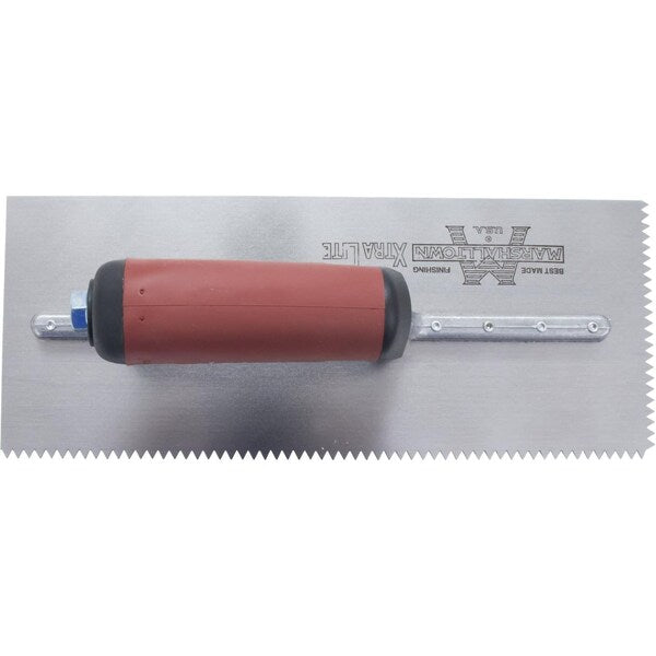 Notched Trowel, V-Handle, 3/16