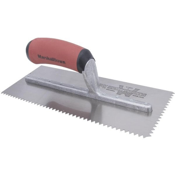 Notched Trowel, V-Handle, 1/4