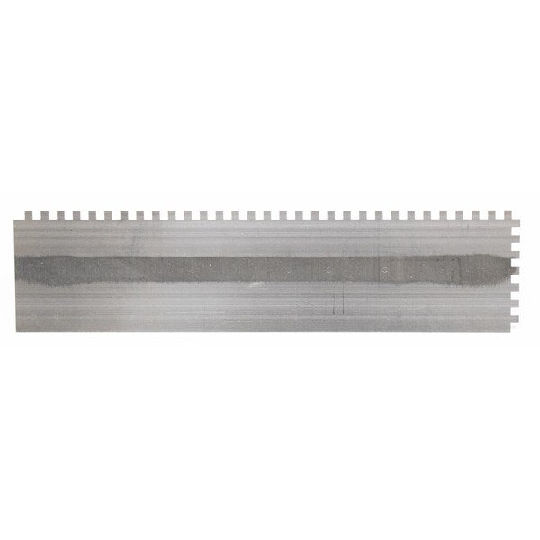 Notched Trowel, Sq Hndl, 1/4