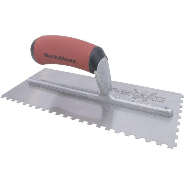 Notched Trowel, Sq Hndl, 1/16