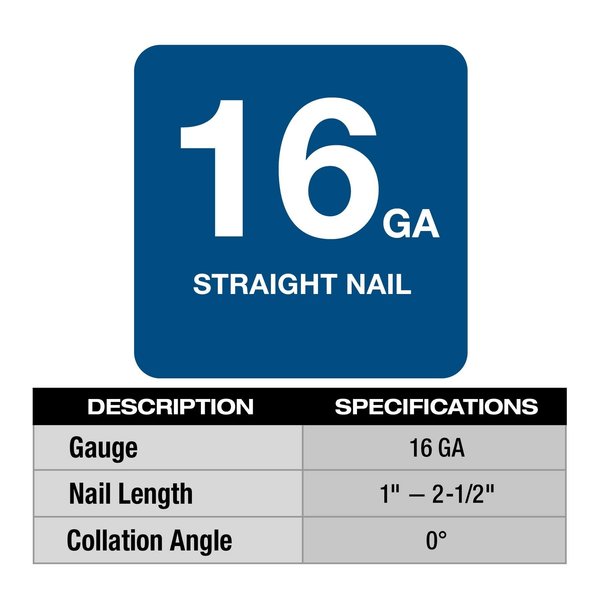 M18 FUEL 16 Gauge Straight Finish Nailer (Tool Only)