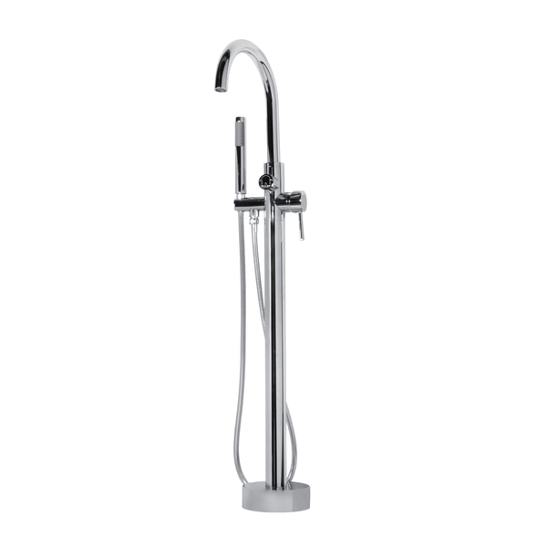 Chrome Freestanding Tub Filler W/Diverter