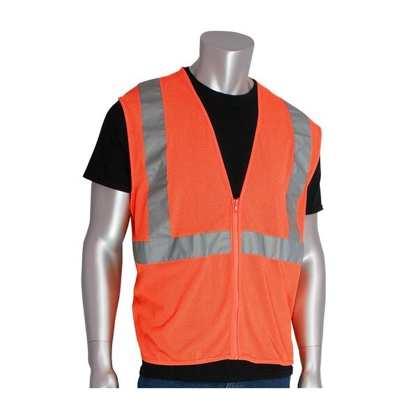 Class 2, Economy Mesh Vest, Orange