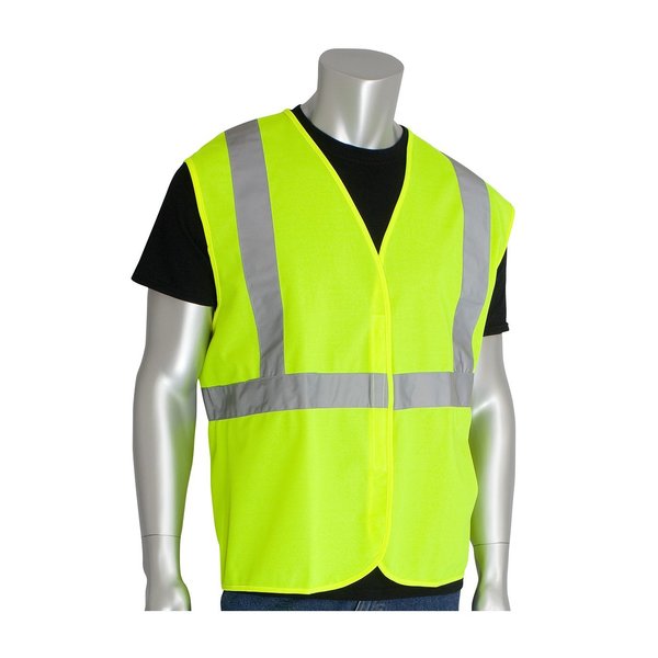 Class 2, Economy Solid Vest, Lime