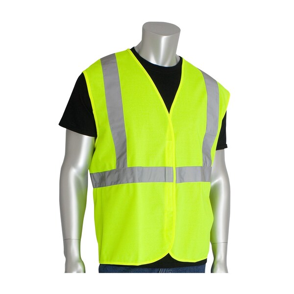 Class 2, Economy Solid Vest, Lime