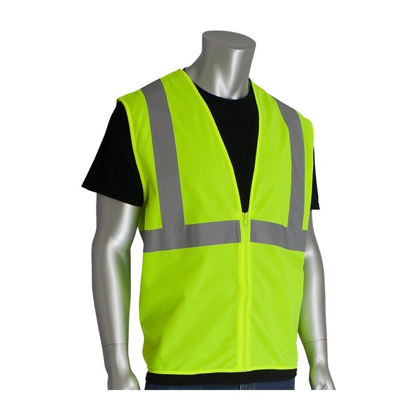 Class 2, Economy Solid Vest, Lime Yellow