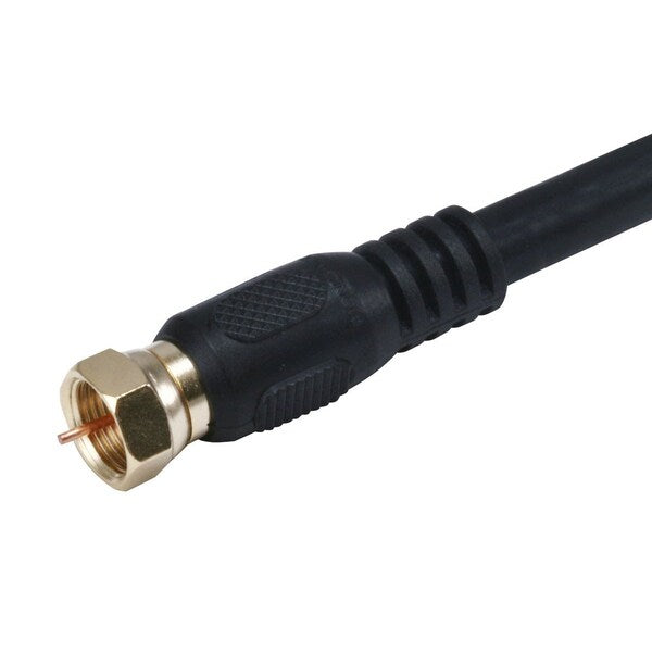 Coaxial Cable, RG-6, 3 ft., Black