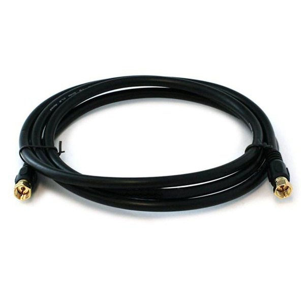 Coaxial Cable, RG-6, 6 ft., Black