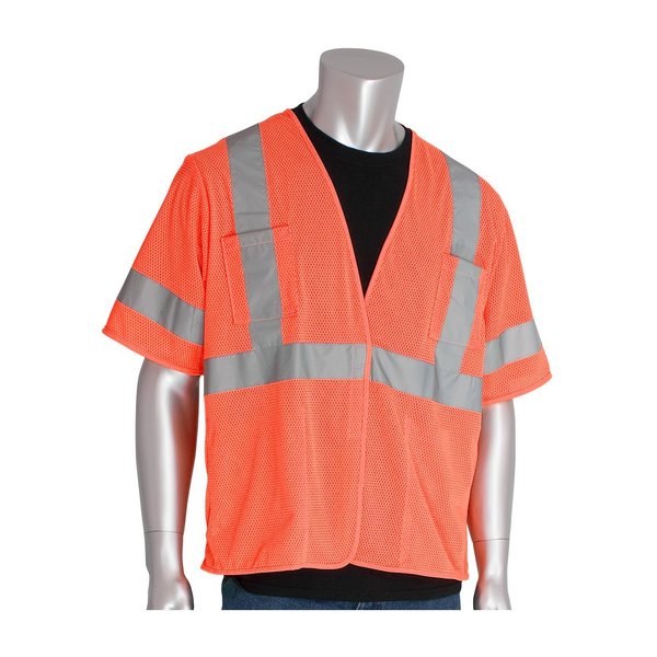 Class 3, Economy Mesh Vest, 4 Pockets