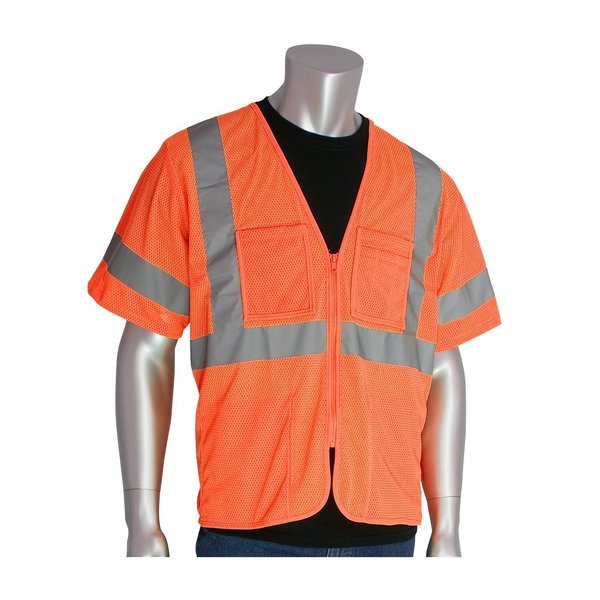 Class 3, Economy Mesh Vest, Orange