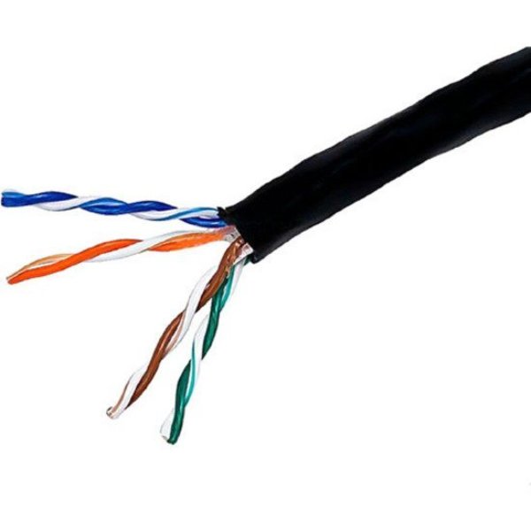 Data Cable, 1000 ft. L, Black Jacket