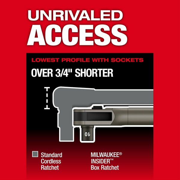 M12 FUEL INSIDER Extended Reach Box Ratchet (Tool Only)