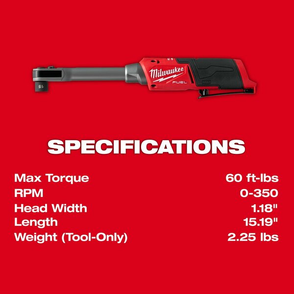 M12 FUEL INSIDER Extended Reach Box Ratchet (Tool Only)