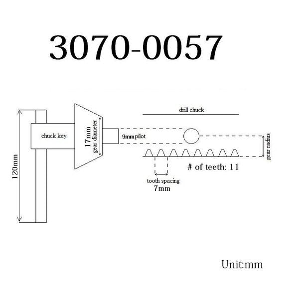 Drill Chuck Key For 3/4
