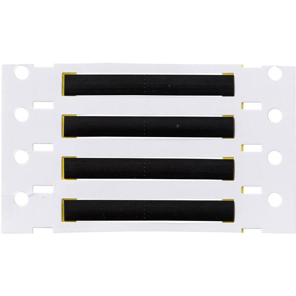 Write On Black Wire Marker Sleeves, PermaSleeve(R) Polyvinylidene Fluoride, 2HT-125-2-BK-S-2