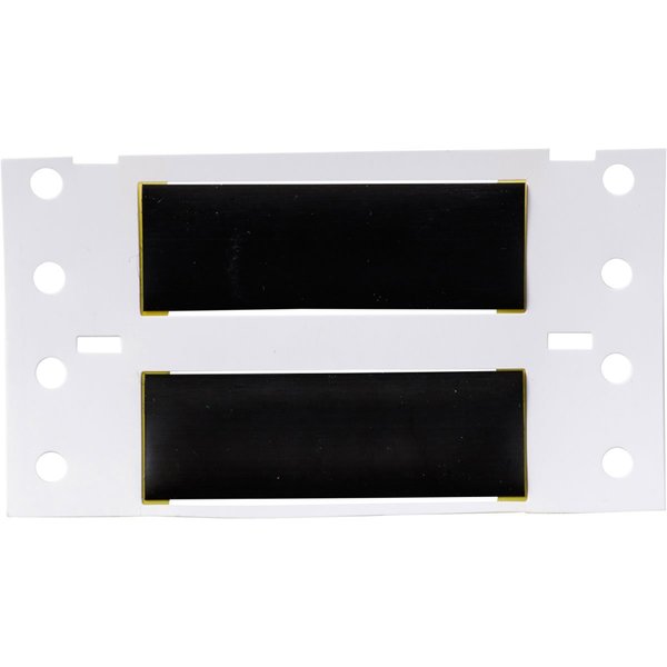 Write On Black Wire Marker Sleeves, PermaSleeve(R) Polyvinylidene Fluoride, 2HT-375-2-BK-S