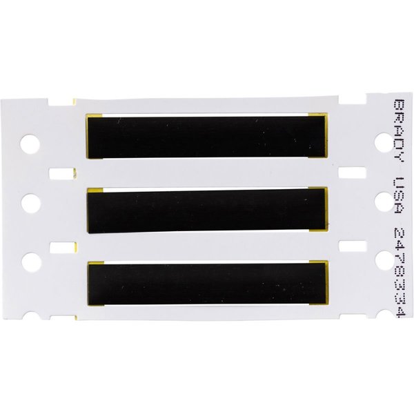 Write On Black Wire Marker Sleeves, PermaSleeve(R) Polyvinylidene Fluoride, 2HT-187-2-BK-S