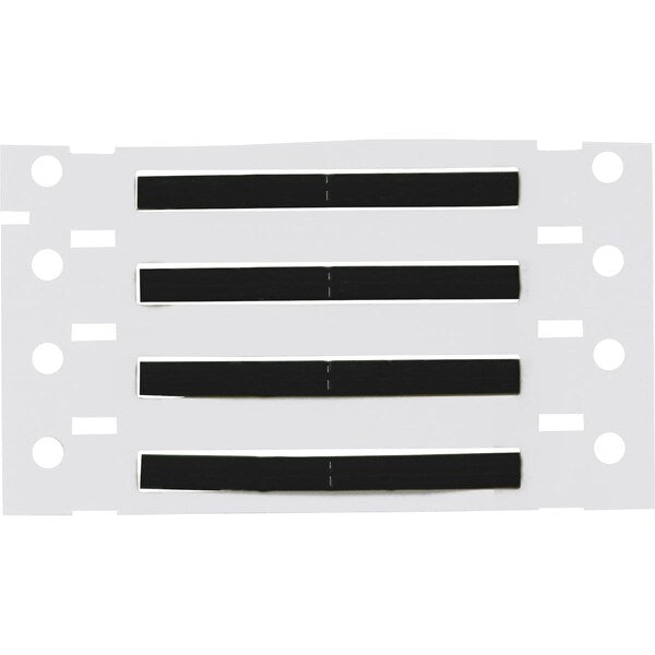 Write On Black Wire Marker Sleeves, PermaSleeve(R) Polyolefin, 2HX-125-2-BK-2