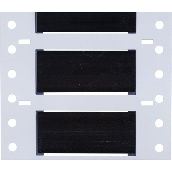 Write On Black Wire Marker Sleeves, PermaSleeve(R) Polyolefin, 3PS-500-2-BK