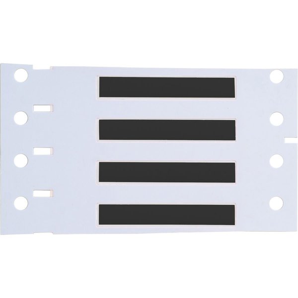 Write On Black Wire Marker Sleeves, PermaSleeve(R) Polyolefin, HX-187-150-BK