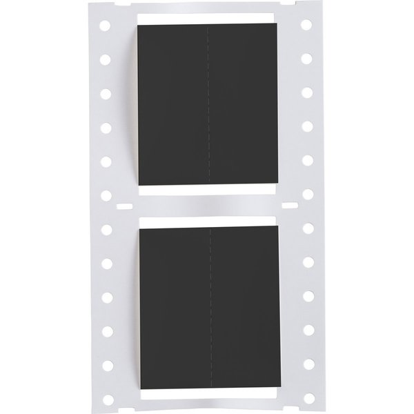 Write On Black Wire Marker Sleeves, PermaSleeve(R) Polyolefin, PS-1500-2-BK-S-2