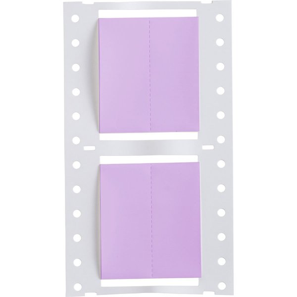 Write On Violet Wire Marker Sleeves, PermaSleeve(R) Polyolefin, PS-1500-2-VT-S-2