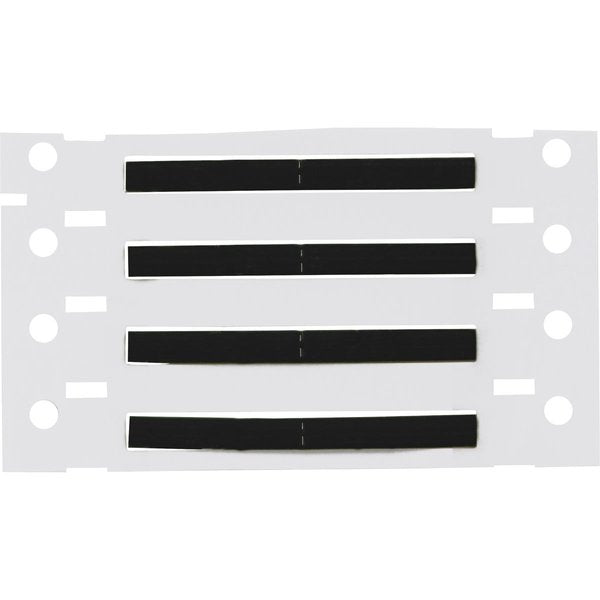 Write On Black Wire Marker Sleeves, PermaSleeve(R) Polyolefin, PS-187-2-BK-S-2