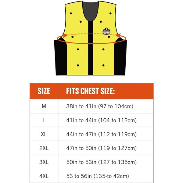 2XL Evaporative Cooling Vest, Lime