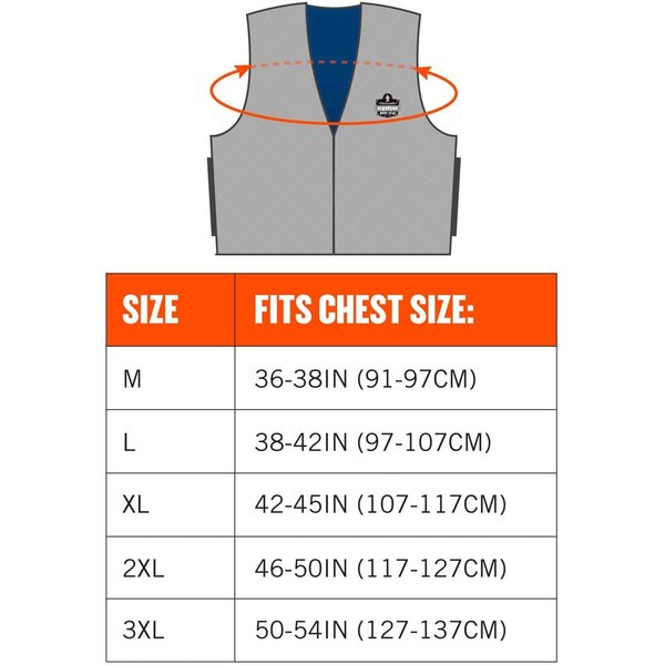 Gray Evaporative Cooling Vest, M