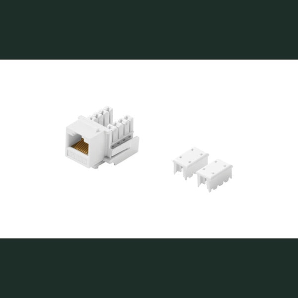 Cat5e Keystone Jack 90 Degree RJ45 White
