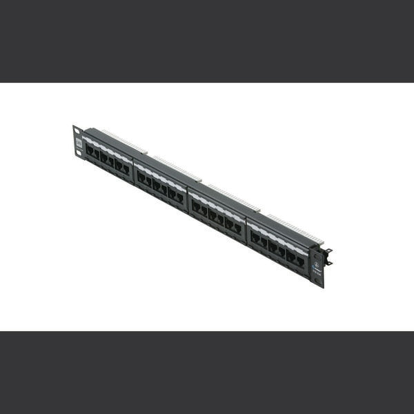 Cat6 Loaded Patch Panel, 24-Port