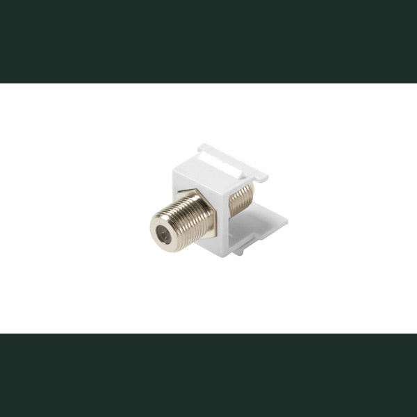 Keystone Snap-in F Jack Adapter White