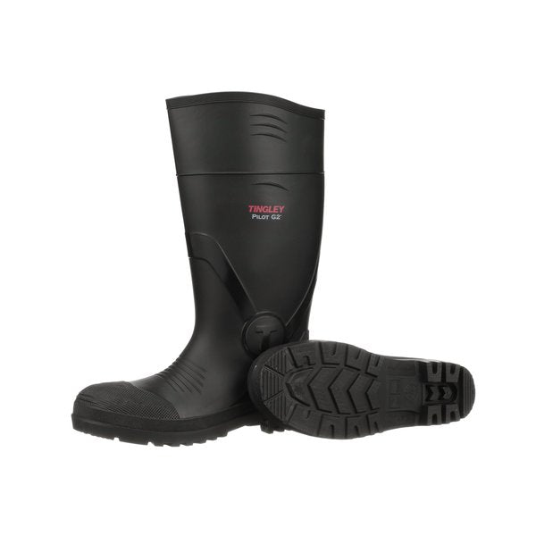 Black PVC Boot, Men's, Black, PR