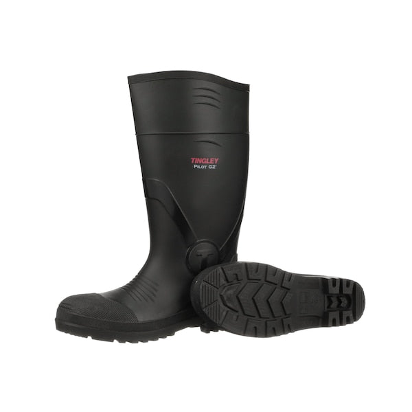 Black PVC Boot, Men's, Black, PR