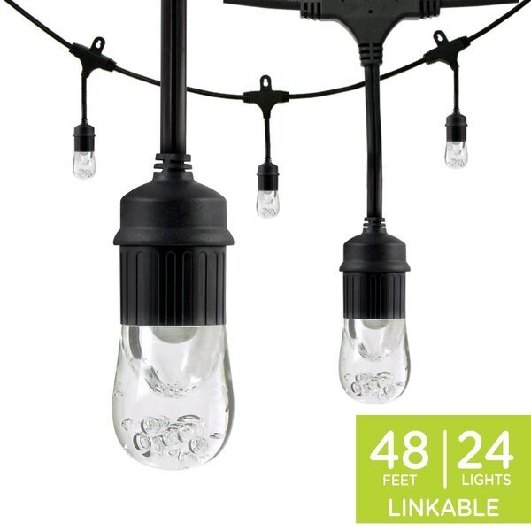 Cafe Lights, 48 ft., 24 Bulb
