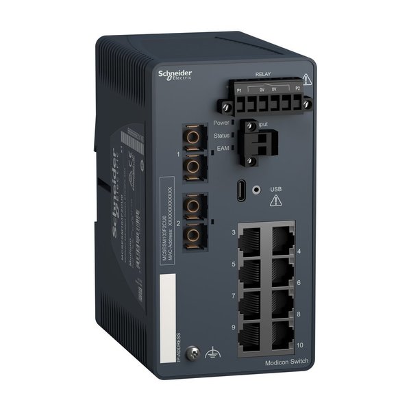 Modicon Managed Switch 8TX/2FX-MM