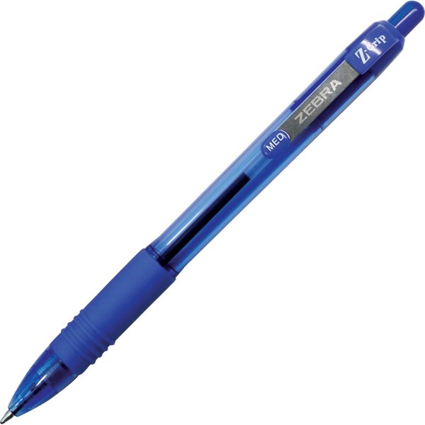 Retractable Ballpoint Pen, Medium 1.0 mm, Blue PK12