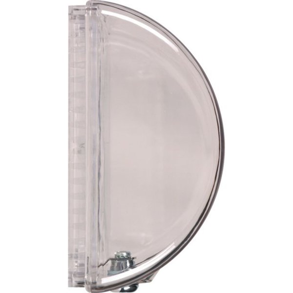 Flush Mount Clear Poly Thermostat Cover W/Key Lock 5-3/8