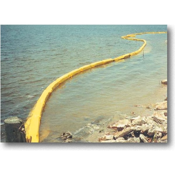 Turbidity Barrier, Type 1, 5 ft. x 50 ft., Vinyl/Polyester, 48 inch H, 14 Inch L, 30 pounds W, Yellow