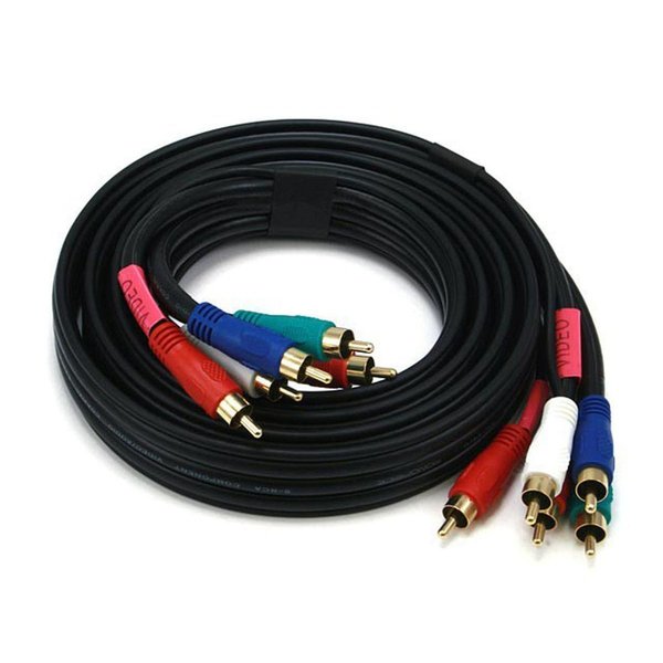 RCA Cable, RG-59/U, 5 RCA, 6 ft.