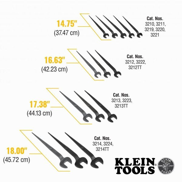 Spud Wrench, 1-5/8-Inch Nominal Opening for Heavy Nut