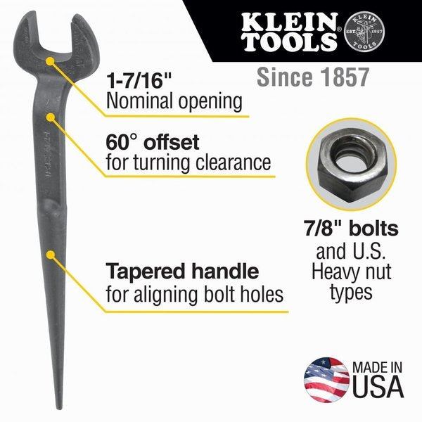 Spud Wrench 1-7/16-Inch Nominal Opening for Heavy Nut