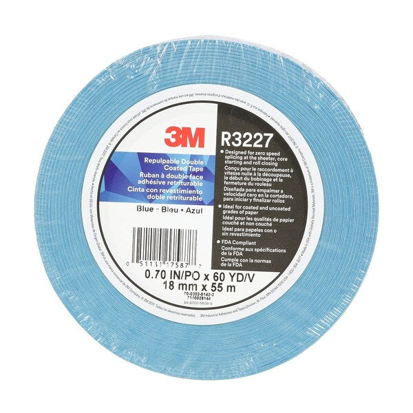 Tape, DblCoat Repulpbl, 48mmx55, Blue, PK24