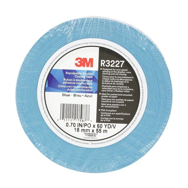 Tape, DblCoatd Repulpble, 24mmx55, Wht, PK36