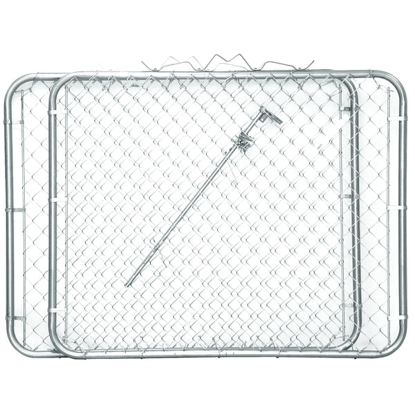 Drive Gate, Galvanized, 2-Panels, 10x4 ft.