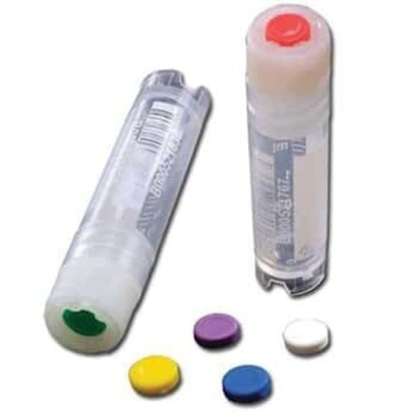 Cryovial Cap Insert, Orange, PK 100