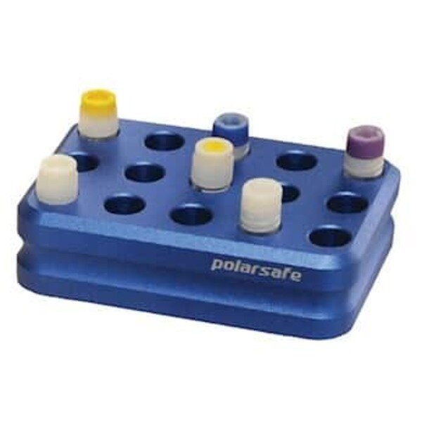 Aluminum Cooling Block, 15-Well for Cryo